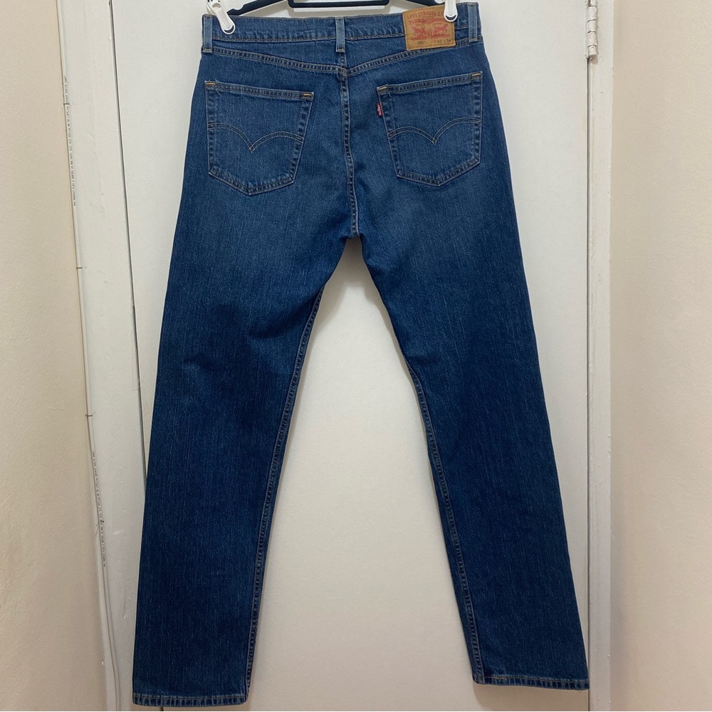 Men’s 505 Regular Fit Levi Jeans In Blue Wash Size Waist 34. - Picture 3 of 8